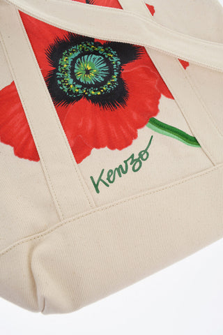 Cotton Twill Tote Bag with Maxi Embroidery