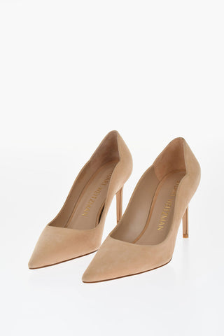 Solid Color Suede Pumps Heel 9cm