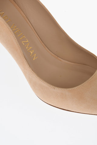Solid Color Suede Pumps Heel 9cm