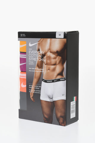 Set Aus 3 Paaren Stretch-Baumwoll-Boxer Mit Logobund