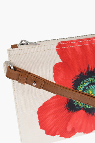 Cotton Twill Pouch With Embroidery