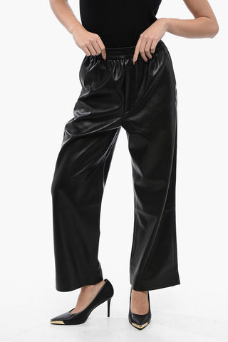 Hose ODESSA Im Loose-Fit Aus Veganem Leder Mit Elastischem Bund