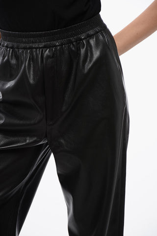 Hose ODESSA Im Loose-Fit Aus Veganem Leder Mit Elastischem Bund