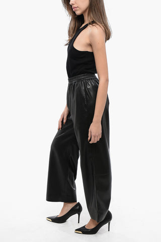 Hose ODESSA Im Loose-Fit Aus Veganem Leder Mit Elastischem Bund