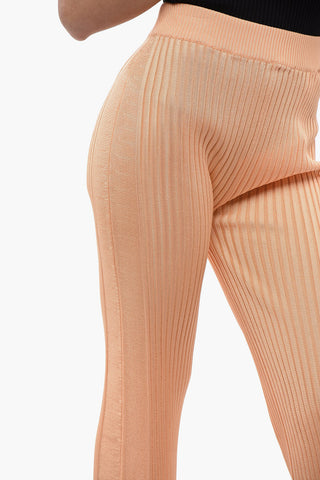 High-Waisted Flared Trousers