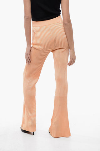 High-Waisted Flared Trousers