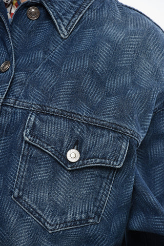 ETOILE Denims Cropped Jacket with Delavé Motif