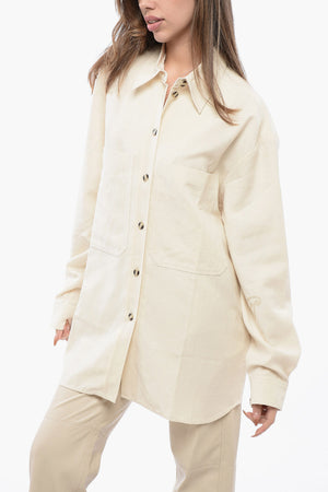 Solid-Color Overshirt FABIAN with Double Pocket