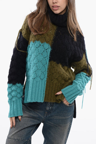 Patchwork Alpaca Blend ANTARCTIC DREAM Pullover