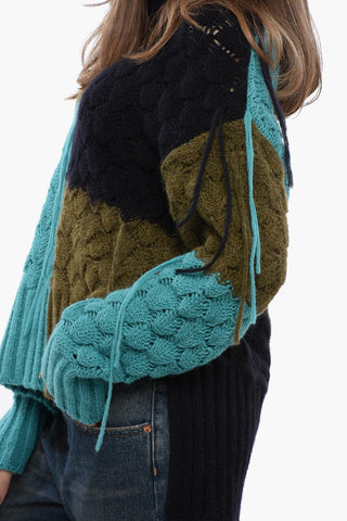 Patchwork Alpaca Blend ANTARCTIC DREAM Pullover