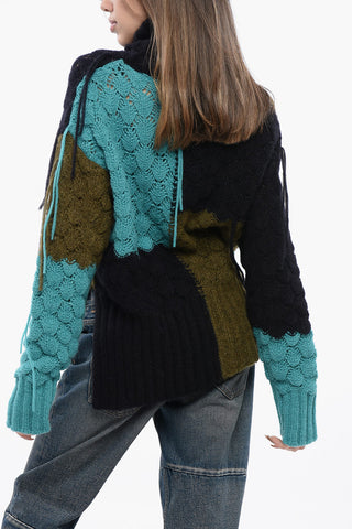 Patchwork Alpaca Blend ANTARCTIC DREAM Pullover