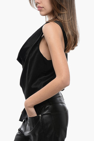 Asymmetrisches Top aus Satin