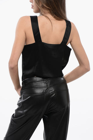 Asymmetrisches Top aus Satin