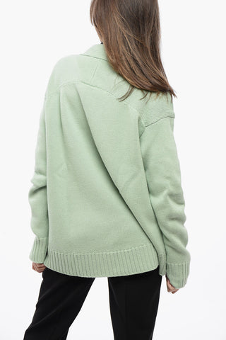 Cardigan aus Cashmere-Mix mit Asymmetrischem Saum