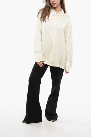Viscose Blouse with French Collar