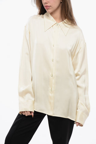 Viscose Blouse with French Collar