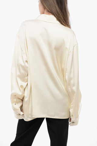 Viscose Blouse with French Collar
