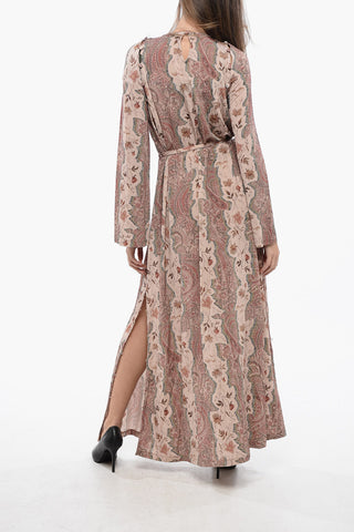 Gemustertes Kleid SUSANNAH mit abnehmbaren Ärmeln