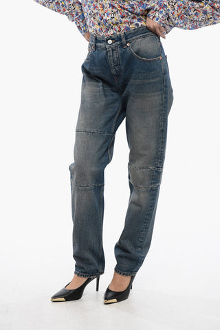 MM6 Vintage-effect Denims with Distressed Detail 18cm