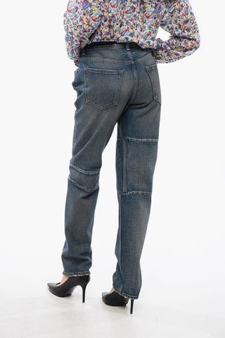 MM6 Vintage-effect Denims with Distressed Detail 18cm