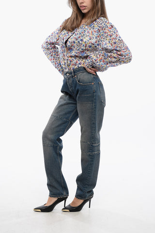 MM6 Vintage-effect Denims with Distressed Detail 18cm