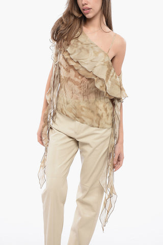 Asymmetric One-Shoulder Blouse