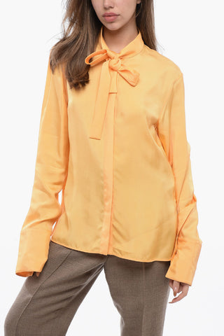 Viskosebluse mit Binddetail