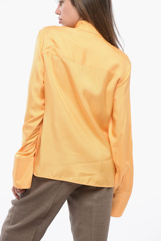 Viskosebluse mit Binddetail