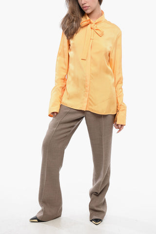 Viskosebluse mit Binddetail