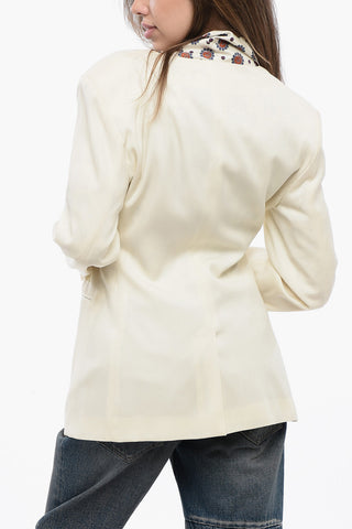 Kimono Desing Blazer with V Neckline
