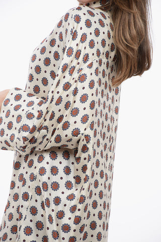 Floral Patterned Silk Shirt
