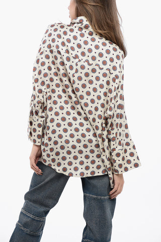 Floral Patterned Silk Shirt