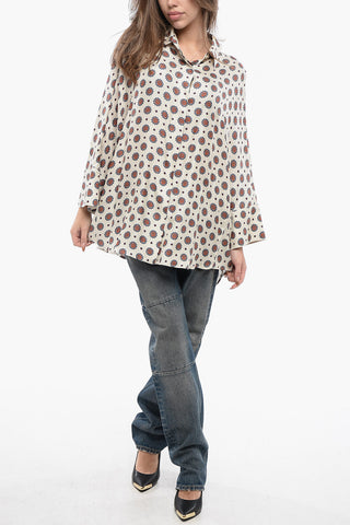 Floral Patterned Silk Shirt