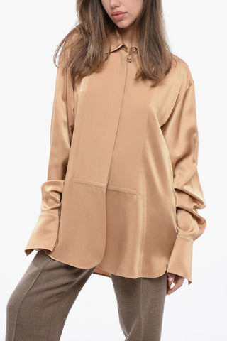 Asymmetric Over Shirt with Hidden Placket