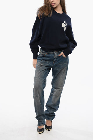 ETOILE Contrasting-printed ATLEE-GA Sweater