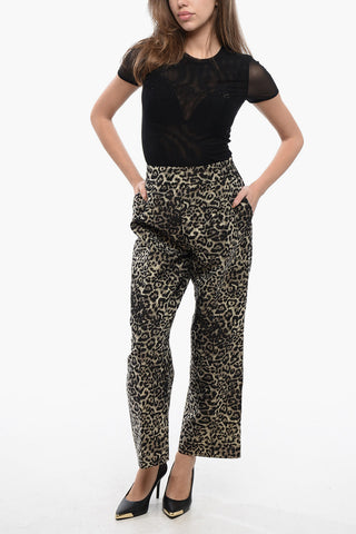 Relaxed-Fit Hose JEMI LEPPO mit Animalier-Print