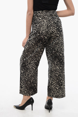 Relaxed-Fit Hose JEMI LEPPO mit Animalier-Print