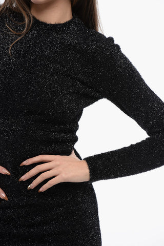 Vestito Aderente SPARKLE in Lurex a Maniche Lunghe