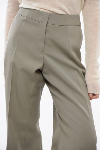 Wool Straight-leg Pants