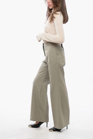 Wool Straight-leg Pants