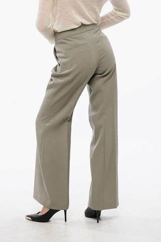 Wool Straight-leg Pants