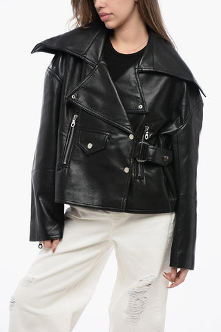 Giubbotto Biker ADO In Pelle Vegan 