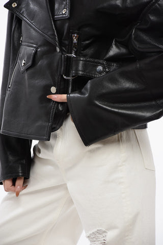 Giubbotto Biker ADO In Pelle Vegan 