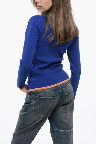 Ribbed Cotton Blend M-ARIBELLENEW Turtleneck Sweater