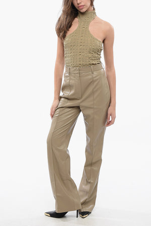 High-Waisted Vegan Leather Pants LEENA