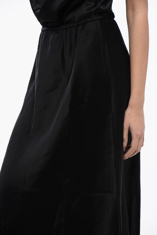 Rock aus Satin ZARINA mit elastischem Bund