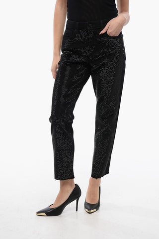 Straight-Leg Jeans RALI Embellished with Strass 16cm