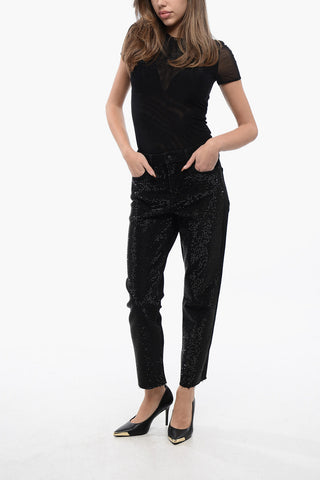 Straight-Leg Jeans RALI Embellished with Strass 16cm