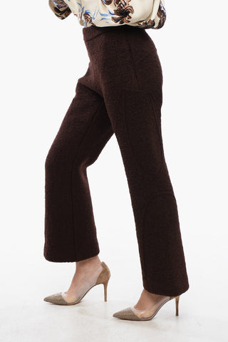 Bouclé Wool Cropped Trousers