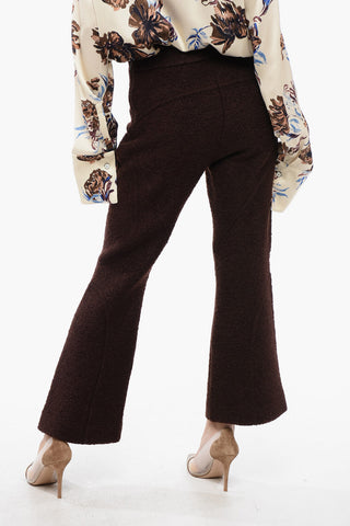 Bouclé Wool Cropped Trousers